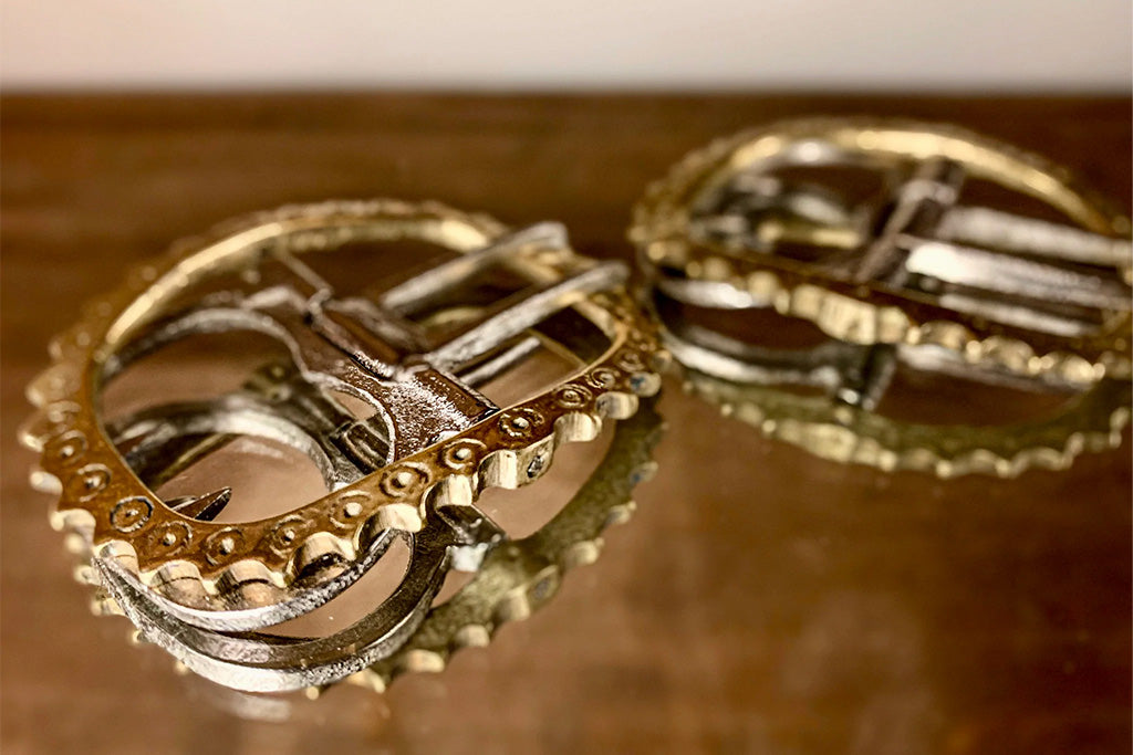 Rounded 18th Century Shoe Buckles from Samson Historical