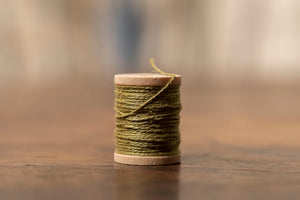 Light Green Unwaxed Linen Thread  from Samson Historical