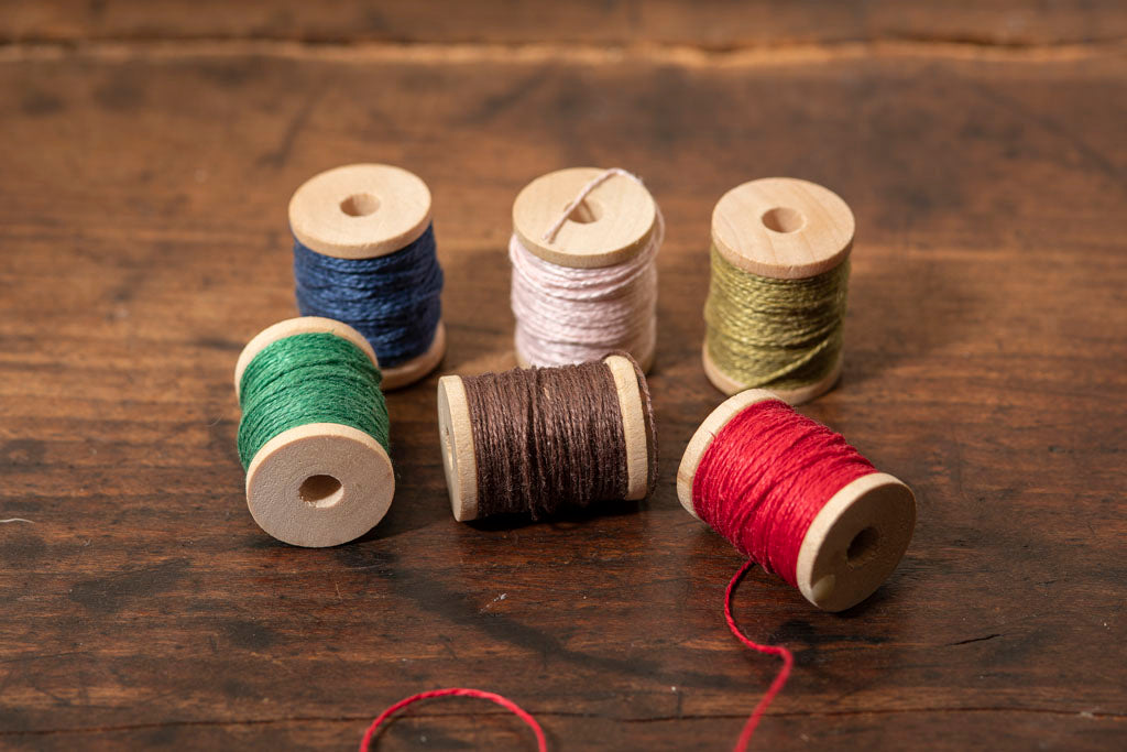 Unwaxed Linen Thread in multiple colors from Samson Historical
