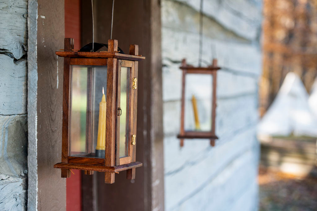 18th Century Wood Lantern with door from Samson Historical