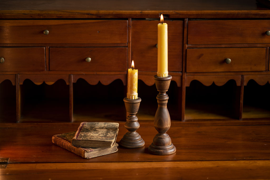 Wooden Candle Sticks - Stained