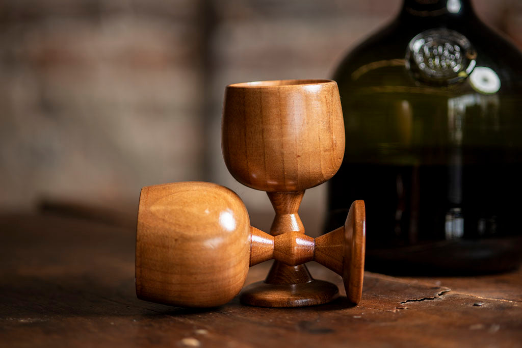 18th Century Wooden Wine Chalice from Samson Historical