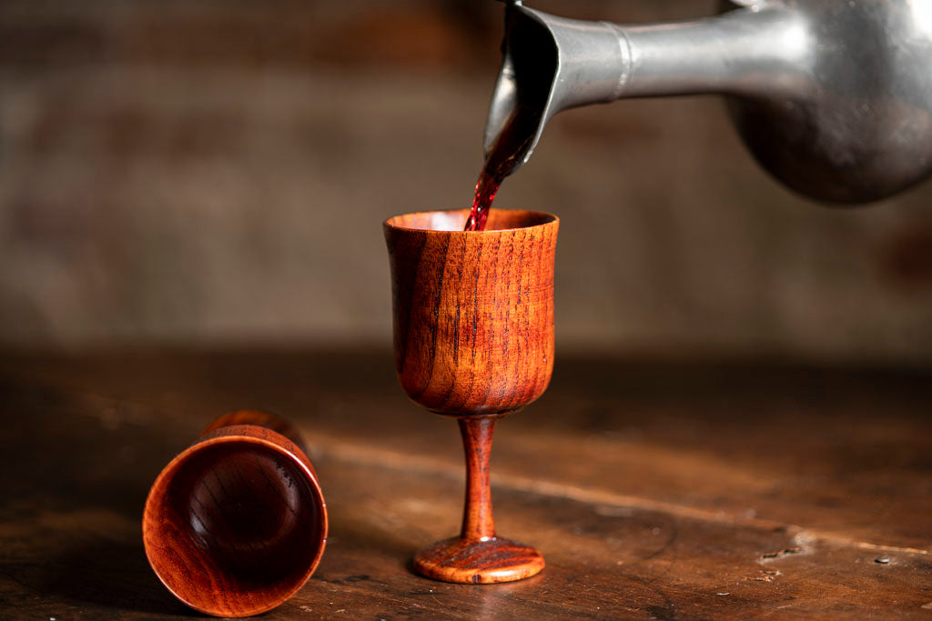 Wooden Wine Goblets - Samson Historical