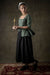 18th Century Women's Jacket from Samson Historical - Green Linen Provincial