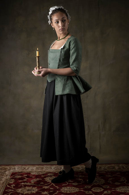 Green Linen Jacket | Provincial - Samson Historical