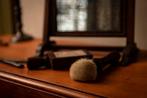 Colonial American Boar Bristle Shaving Brush from Samson Historical