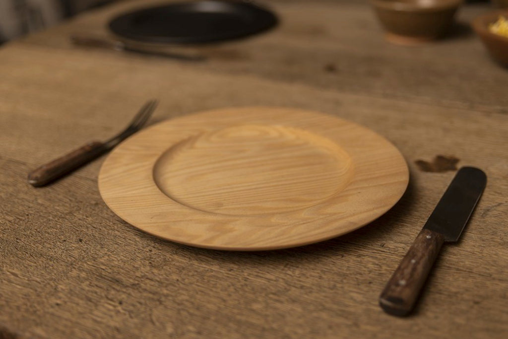 Early American Wooden Plate Reproduction