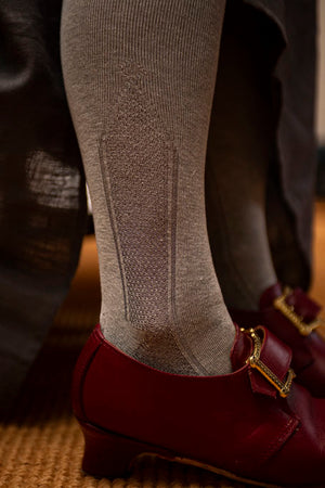 18th Century Silk Stockings in Gray