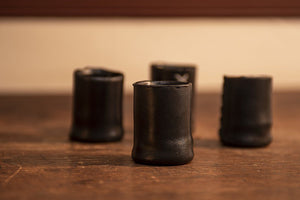18th Century Leather Shot Cups from Samson Historical
