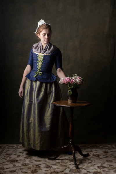 Blue Silk Jacket | Perky - Samson Historical