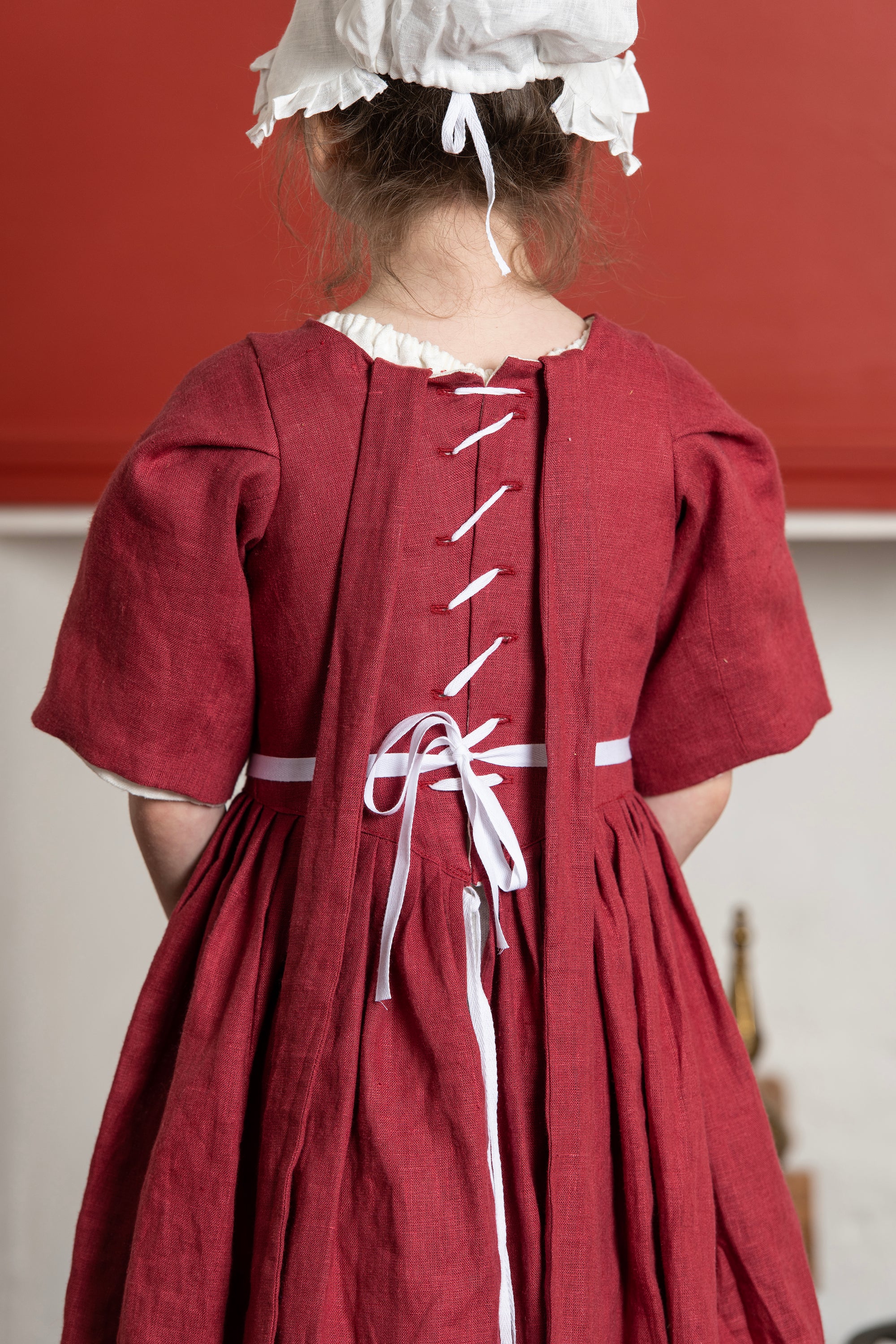 Robe de filles | Lin Rouge