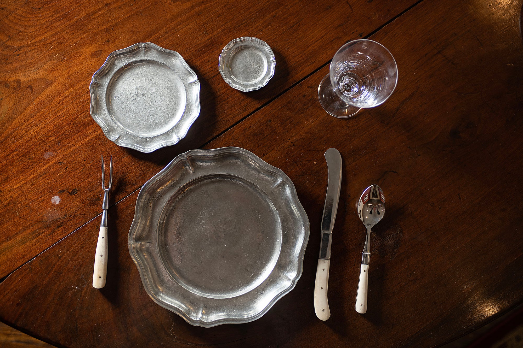 Queen Anne Pewter Salad Plate