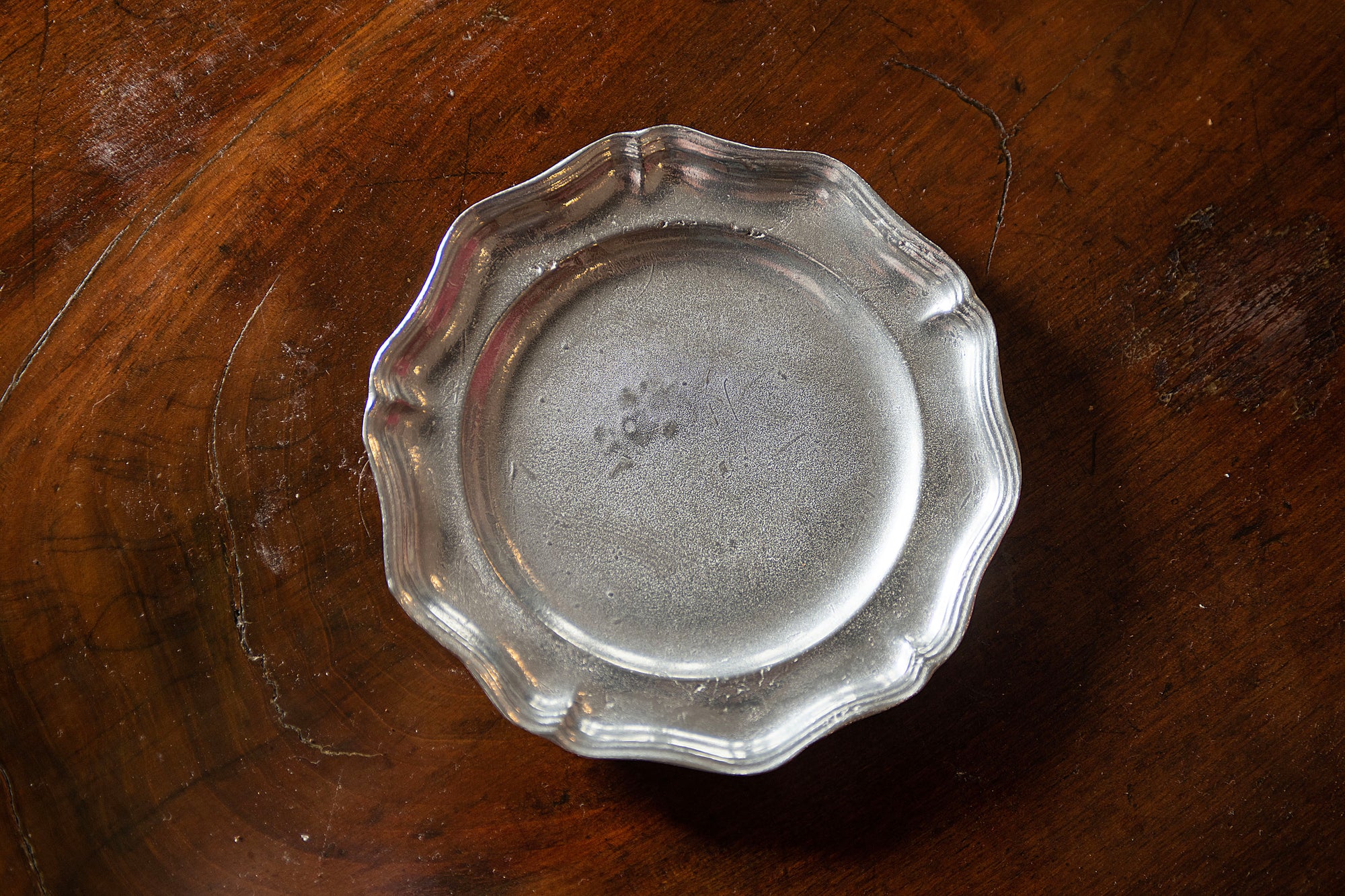 Queen Anne Pewter Salad Plate