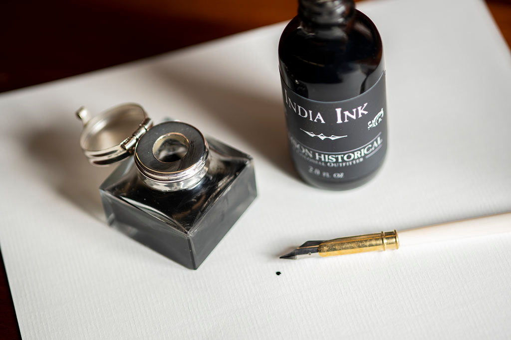 18th Century Square Inkwell from Samson Historical